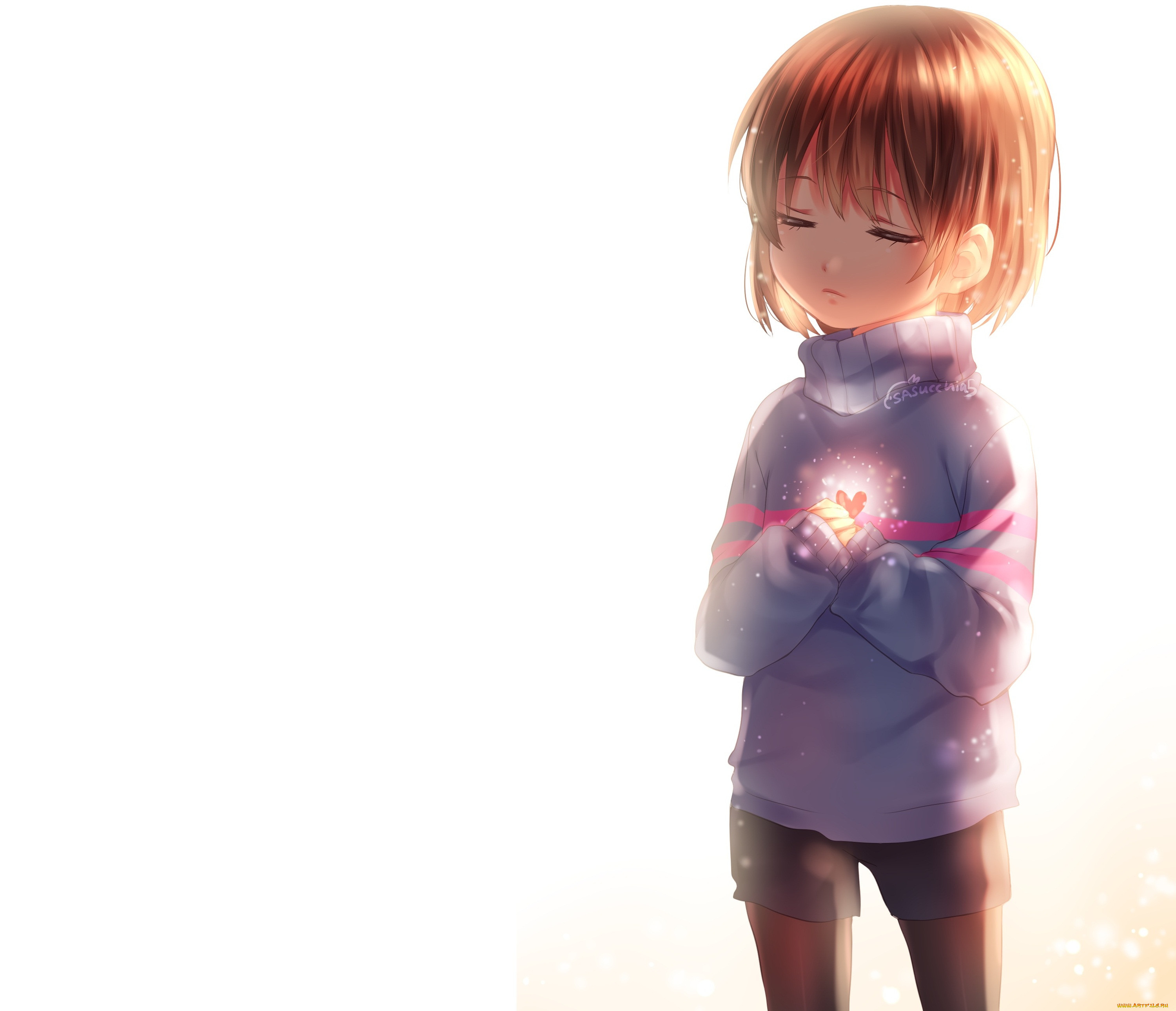 Обои Аниме Undertale, обои для рабочего стола, фотографии аниме, unknown,  другое, frisk, undertale, девочка, фон, арт, sasucchi95 Обои для рабочего  стола, скачать обои картинки заставки на рабочий стол.